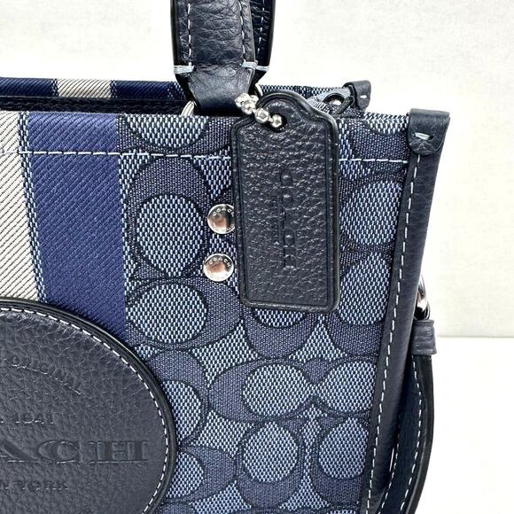 Coach Dempsey Tote Bag In Signature Jacquard With Stripe And Coach Patch… - Picture 5 of 10